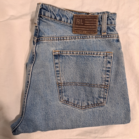 Ralph Lauren Classic denim jeans high rise vintage 100% cotton size 34×30 - Picture 12 of 12